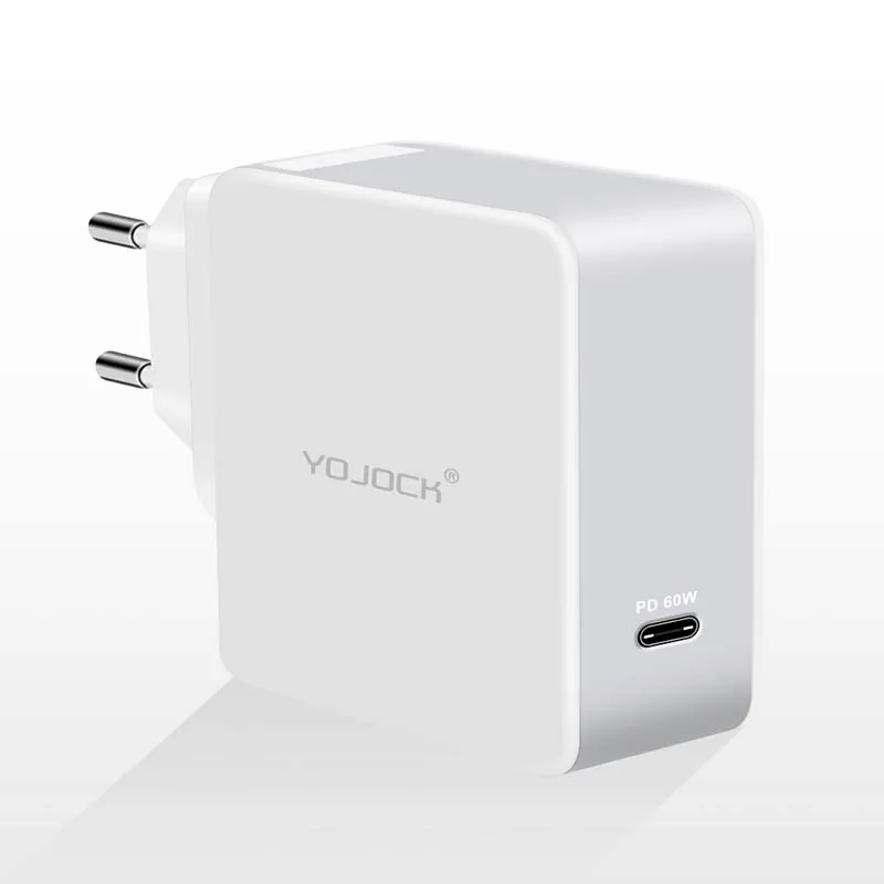 Yojock EU/AU/UK/US 60 Вт PD зарядное устройство тип-c зарядное устройство Портативный адаптер для nintendo Switch Macbook Pro Xiaomi Mi5