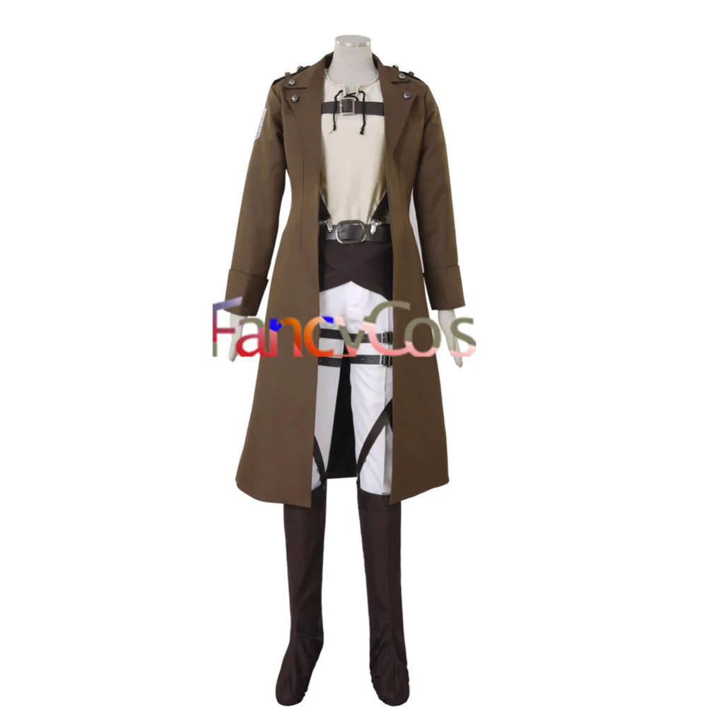 Хеллоуин атака на Титанов Shingeki no Kyojin Eren Jaeger корпус съемки кожаный косплей костюм игра японский