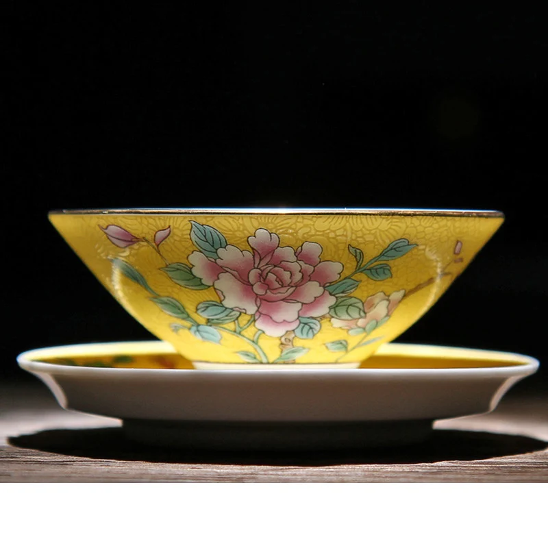 

MHV Promotion!!1PCS chinese jingdezhen porcelain celadon gaiwan teapot Kung fu high quality teaset teacup tea cup with tray