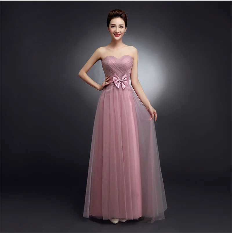 

Новые платья подружки невесты с бантом для милой девушки женское платье из тюля для свадебной вечеринки длинное бальное платье для выпускн...