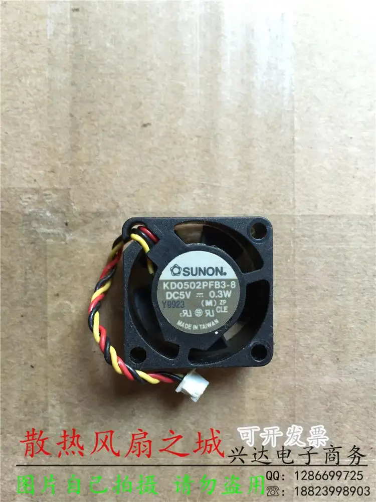 KD0502PFB3-8 DC5V 0,3 W 2CM бесшумный охлаждающий вентилятор для компьютера с тремя проводами