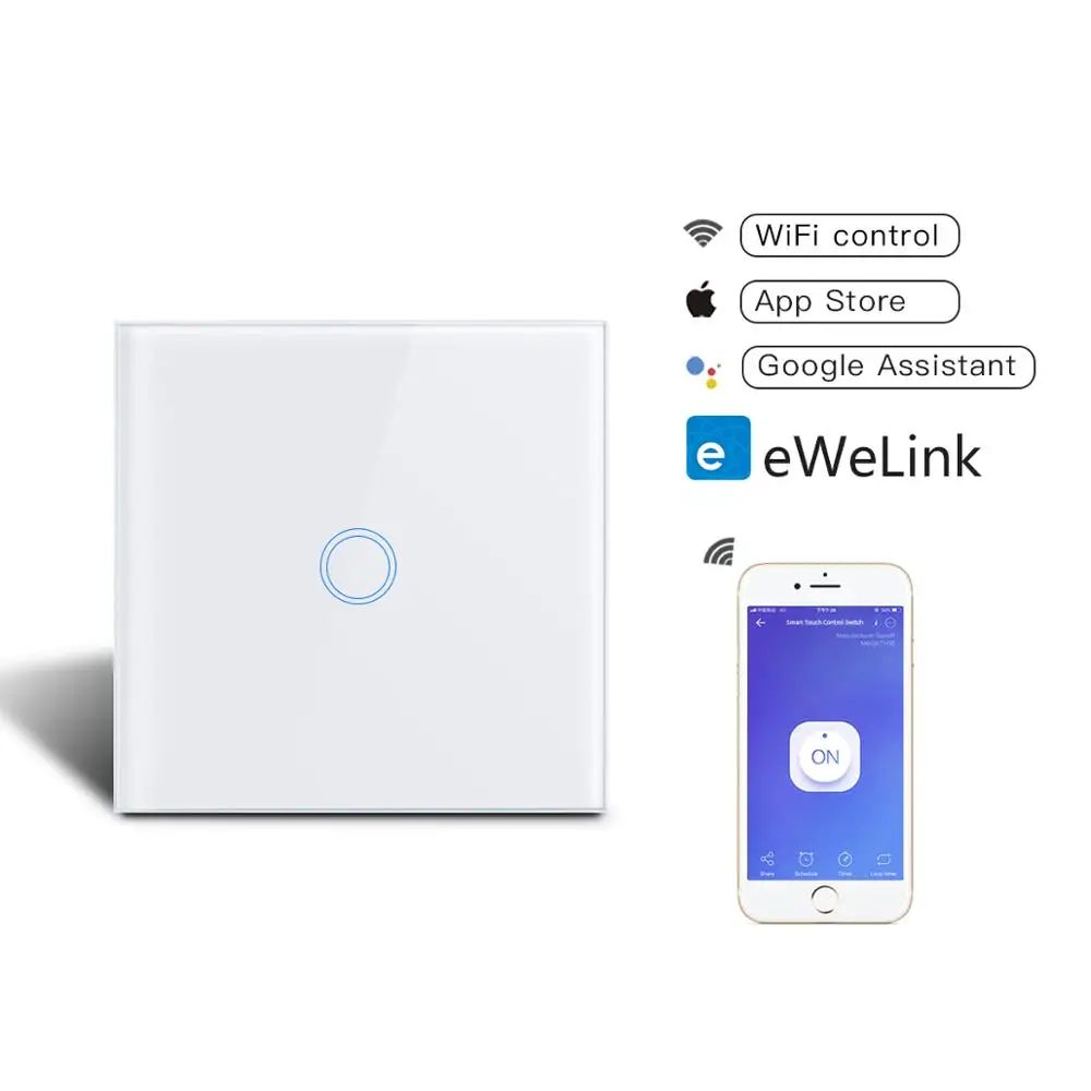 ЕС Стандартный умный Переключатель 220 V 1/2/3 с Wi-Fi Сенсорный настенный светильник переключатель модуль автоматизации умного дома, Wi-Fi, Управление дома светильник Инж