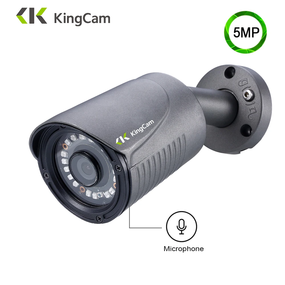 Камера видеонаблюдения KingCam H.265 алюминиевая металлическая Водонепроницаемая