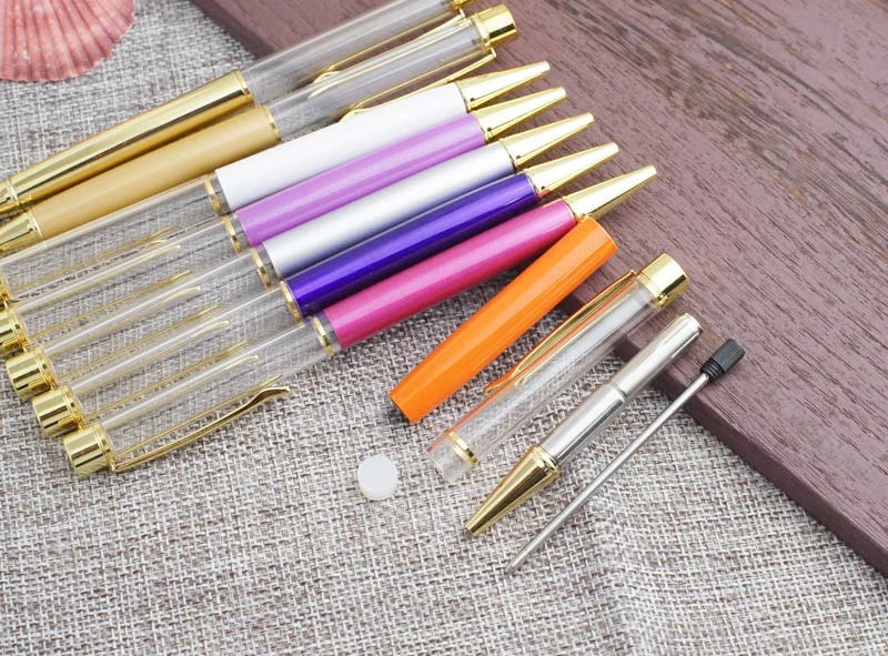 27 цветов 1,0 мм Роскошная Шариковая ручка без масла с золотым зажимом металлическая медная цветная самозаполняющаяся шариковая ручка с золо... от AliExpress WW