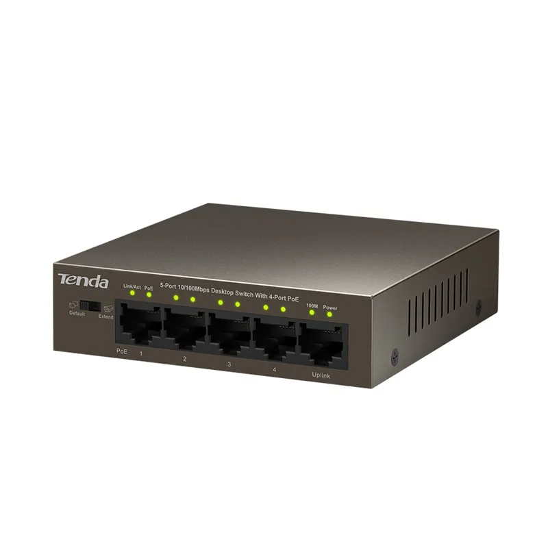 5 port 100Mbps switch with 4 PoE easy to establish superior network unmanaged |