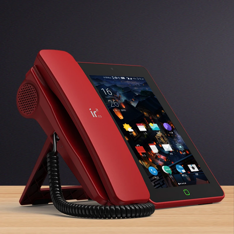 andrews smart network video fixed telephone with call id sms wifi recording address book blacklist for home office bussiness free global shipping