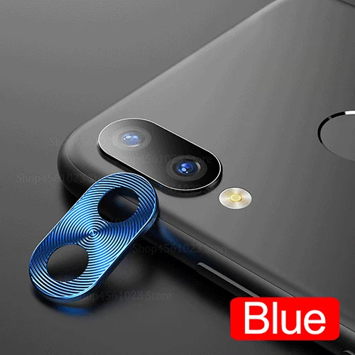 Синий Защитный кольцевой чехол для объектива камеры Xiaomi Redmi note7 Note 7 8 10 Pro 8t 9 se 9t K20 металлический чехол для мобильного телефона - Цвет: Синий