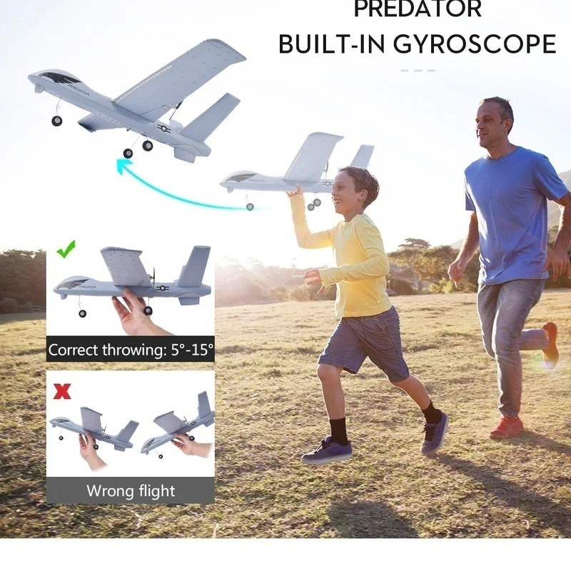 

Модель самолета планеры 2,4G 2CH пульт дистанционного управления RC самолет пена ручная метательная игрушка-планер подарки для детей