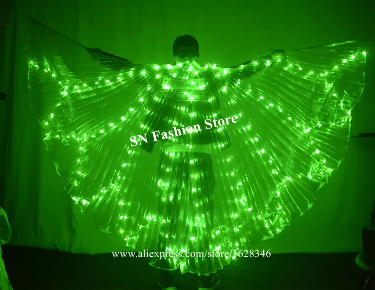 Светящаяся плащ бабочка для танца живота RGB|Сверкающие товары вечеринки| |