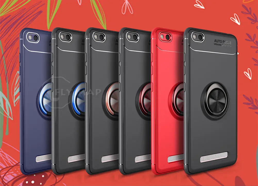 Чехол с металлическим кольцом для Xiaomi Redmi 4A Redmi4A невидимый кронштейн мягкий