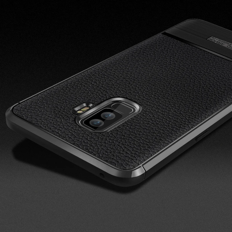 Для Samsung galaxy s9 чехол samsung plus Премиум оригинальный силиконовый кожаный защитный