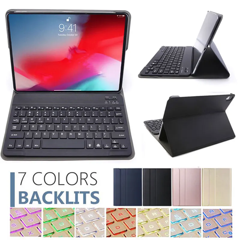 Чехол с подсветкой и Bluetooth клавиатурой для iPad Pro 11 дюймов 2020 чехол подставка