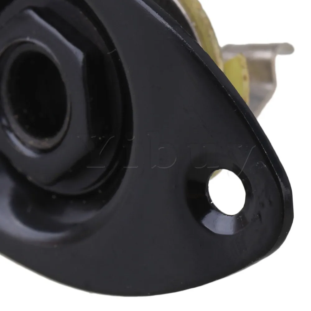 Yibuy черная Выходная панель с разъемом для моноэлектрической гитары аксессуары |