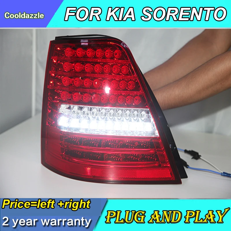 Для KIA Sorento светодиодный задние фонари 2002 2003 2004 2005 2006 год задний фонарь лампа