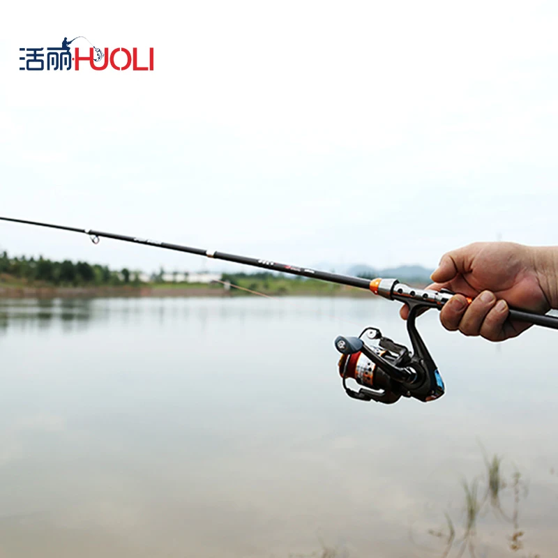 HUOLI 1.8m/2.1m/2.4m/2.7m/3.0m Ocean Telescopic Fishing Rod Set Fly Spinning Tackle | Спорт и развлечения