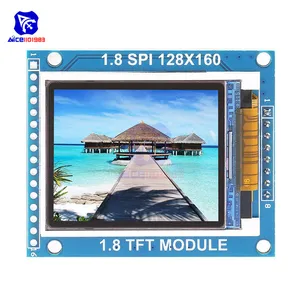 Модуль последовательного порта TFT LCD 1,8 дюйма 160*128 ST7735S с интерфейсом ввода-вывода объединительной платы печатной платы для Arduino Nano 1602 5110 3,3 В 5 В