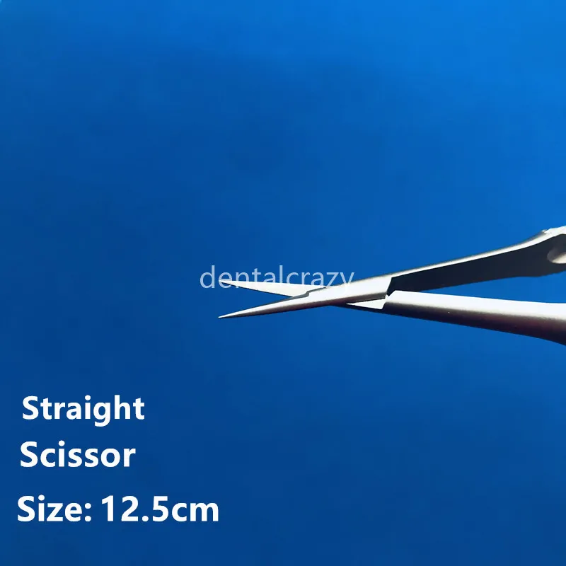 1pcs 12.5cm-Straight 1 шт. высококачественные ножницы из нержавеющей стали офтальмологические микрохирургические инструменты хирургические инструменты - Цвет: 1pcs 12.5cm-Straight