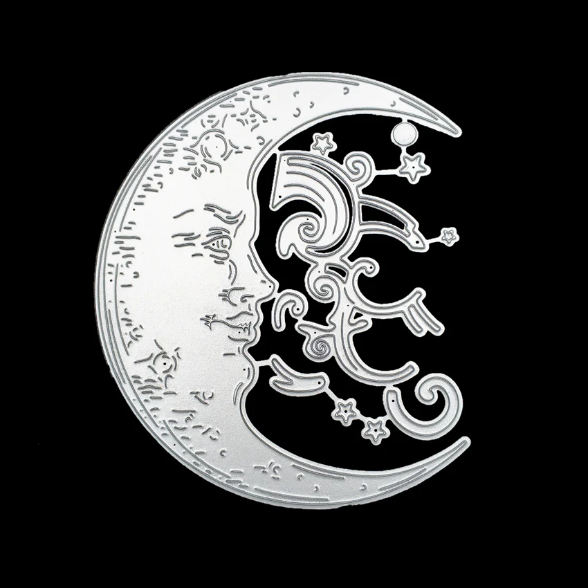 2019 Новая Луна большая бумага металлическая пресс-форма режущий практический