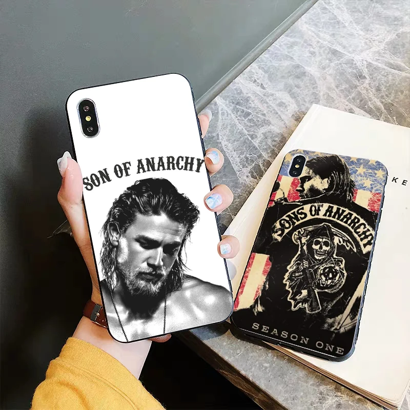Силиконовый чехол American TV Sons of анархии для iPhone 5 5S 6 6S Plus 7 8 11 Pro X XS Max XR|Бамперы| |
