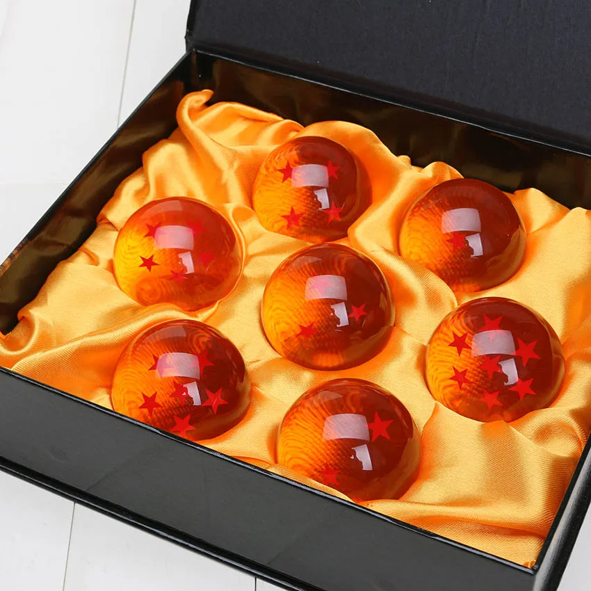 7 шт./компл. 5,7 см Dragon Ball Z с рисунками из комикса «Жемчуг дракона», 7 Звезд Хрустальный шар набор игрушечные фигурки из игры Dragon Ball DBZ(“мяч полный набор