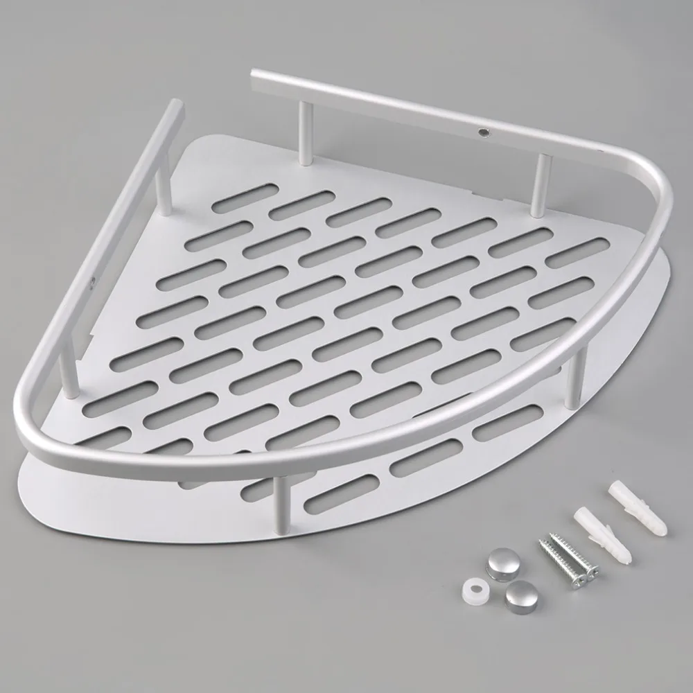 1 шт. алюминиевый душевой настенный угловой держатель для полки ванной комнаты