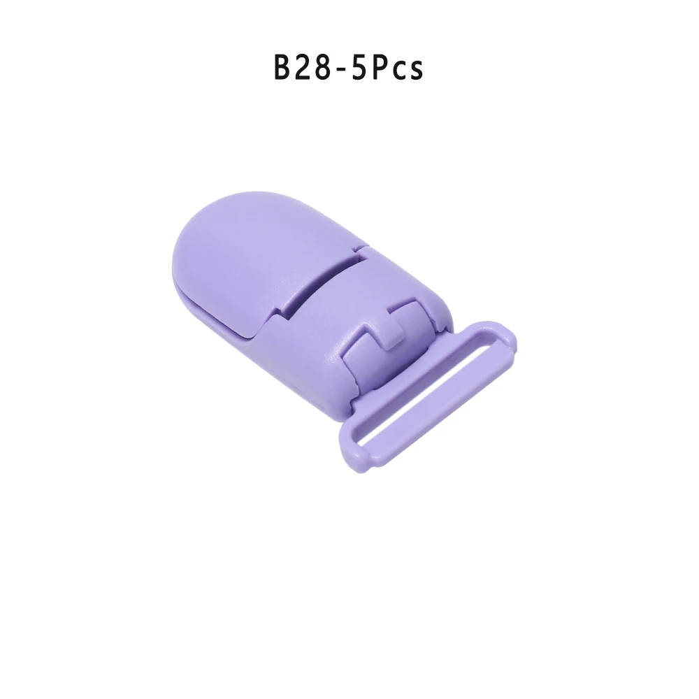 5Pcs-B28 5/10 шт./компл. Пластик детская пустышка на цепочке с прищепкой зажимы прозрачная соска зажимы пустышки для младенцев, держатель для детская пустышка на цепочке с прищепкой, держатель для сосок круглый хомут - Цвет: 5Pcs-B28