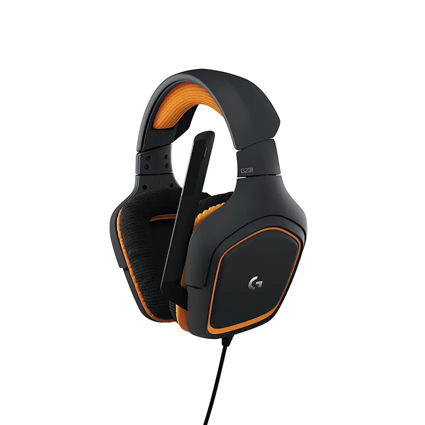 Игровая гарнитура logitech G231 с кабелем, игровая Компьютерная гарнитура с пшеницей