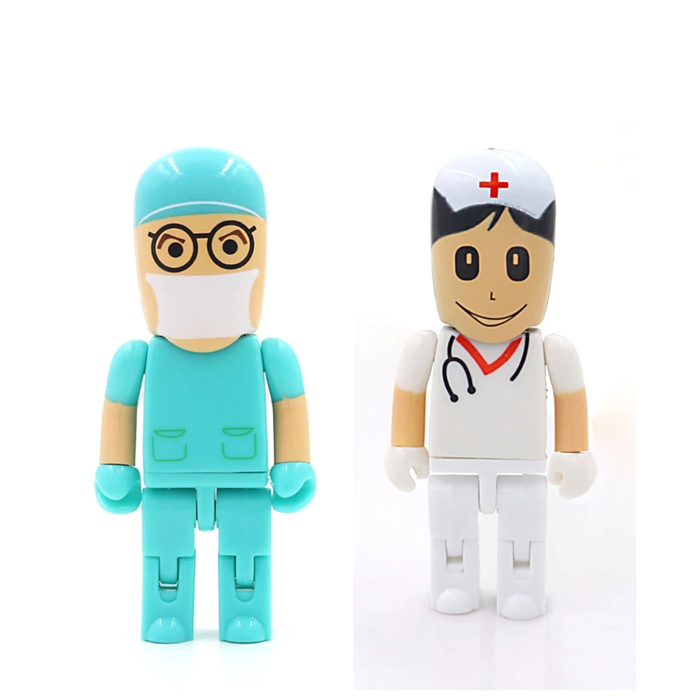 Usb флеш накопитель 64 ГБ 32 16 4 8 Doctor pendrive белая модель медсестры память usb флешка u