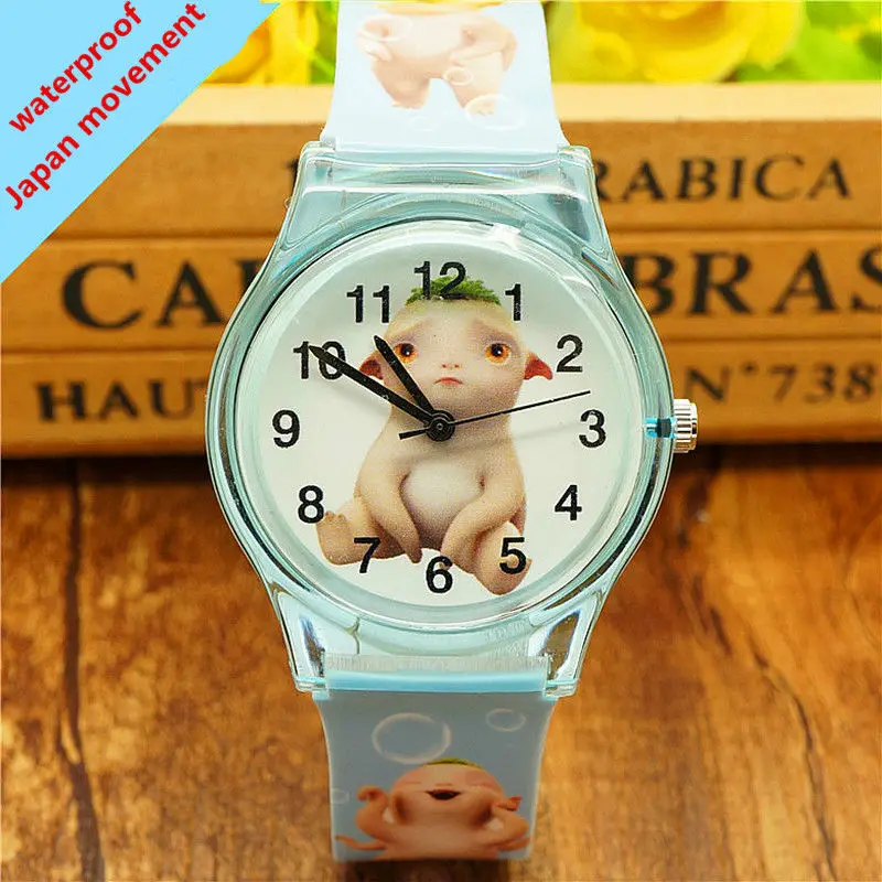 

original women men catrtoon huba dial quartz watch high quarlity children lovely plastic gift table