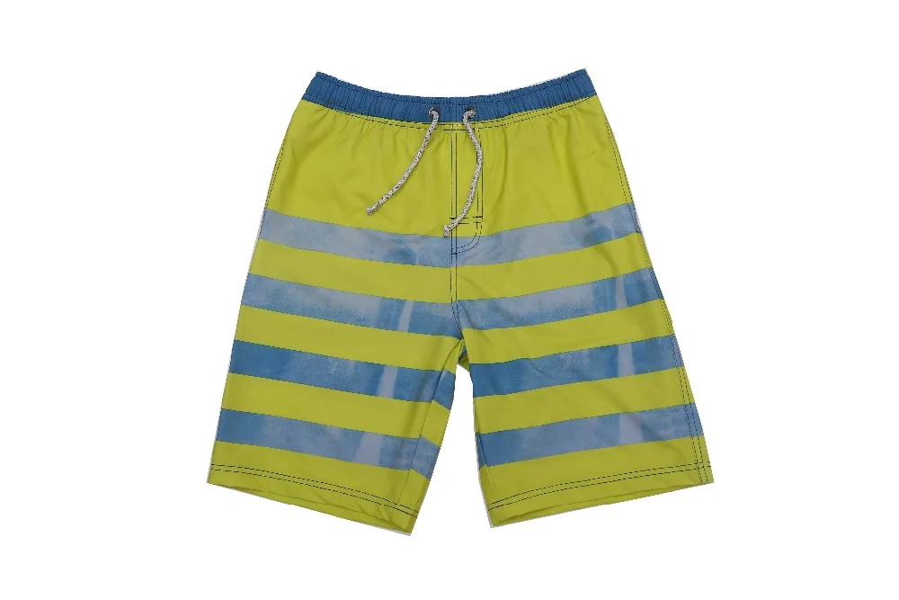 Новинка 2017 летние мужские Пятый Пляжные шорты в полоску Fast Dry HSMB16135|mens board shorts|board