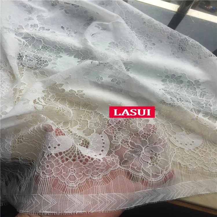 1.5M X 1.5M LASUI 1,5 м = 1 шт Высокое качество 23 Цвета двухцветная красивая кружевная ткань с ресницами DIY платье рубашка ткань мягкая приятная для кожи C0157 - Цвет: 1.5M X 1.5M