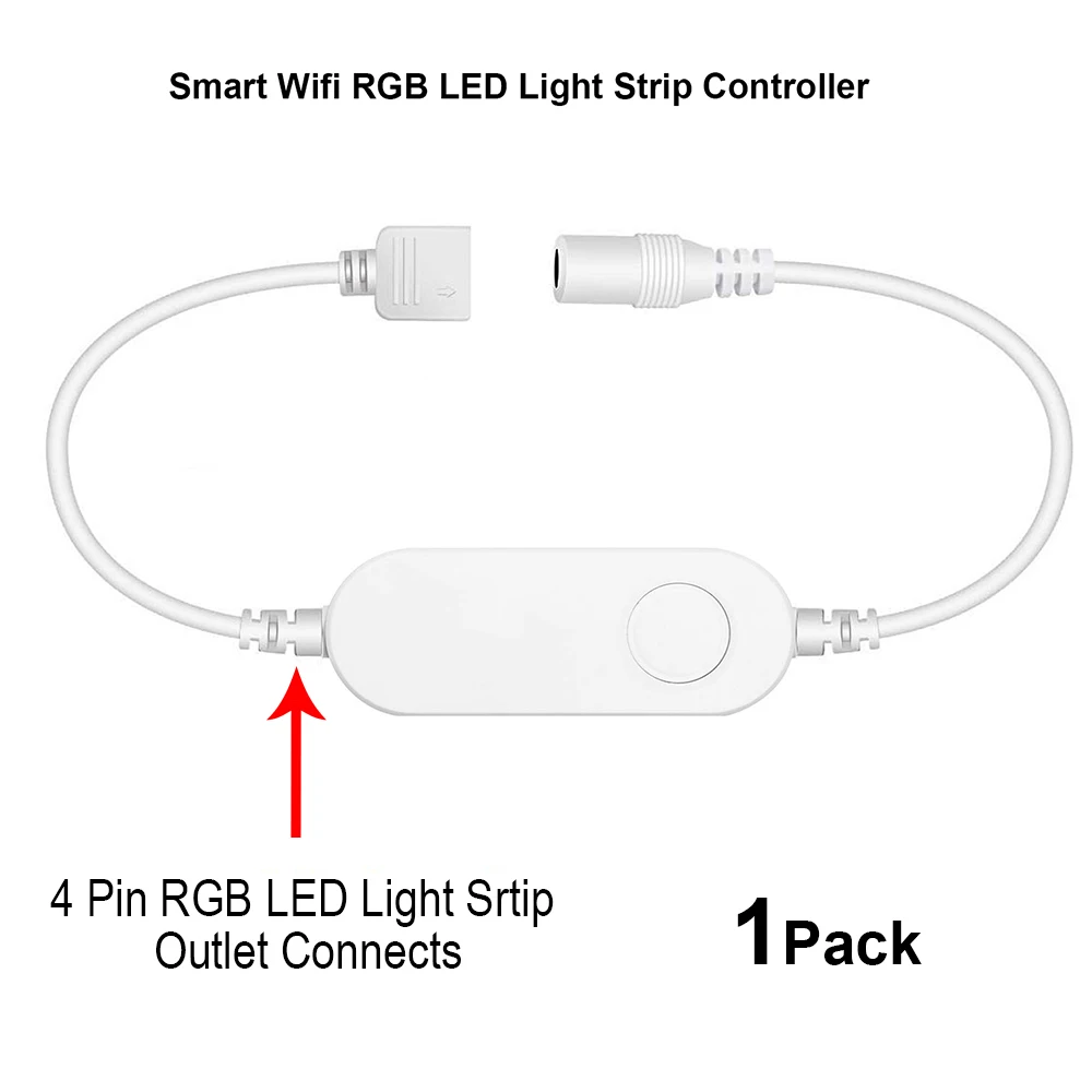 MW-RGB WiFi RGB светодиодный светильник, полоса, умное управление, таймер, управление, беспроводное Голосовое управление, совместимо с Alexa Google IFTTT APP Smart life - Цвет: MW-RGB