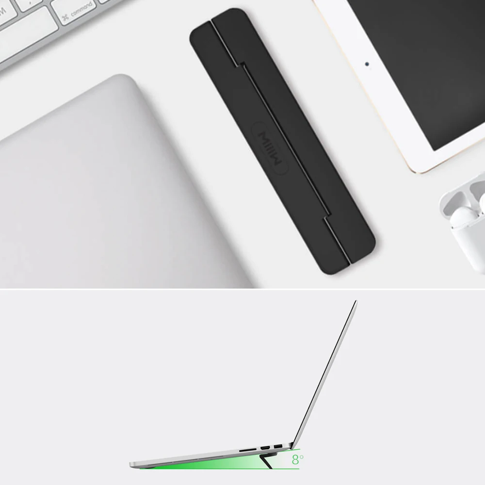 Xiaomi Mijia MIIIW подставка-держатель для ноутбука портативная Мини Складная подставка для ноутбука офисная Эргономичная подставка для ноутбука 12,13 дюймов