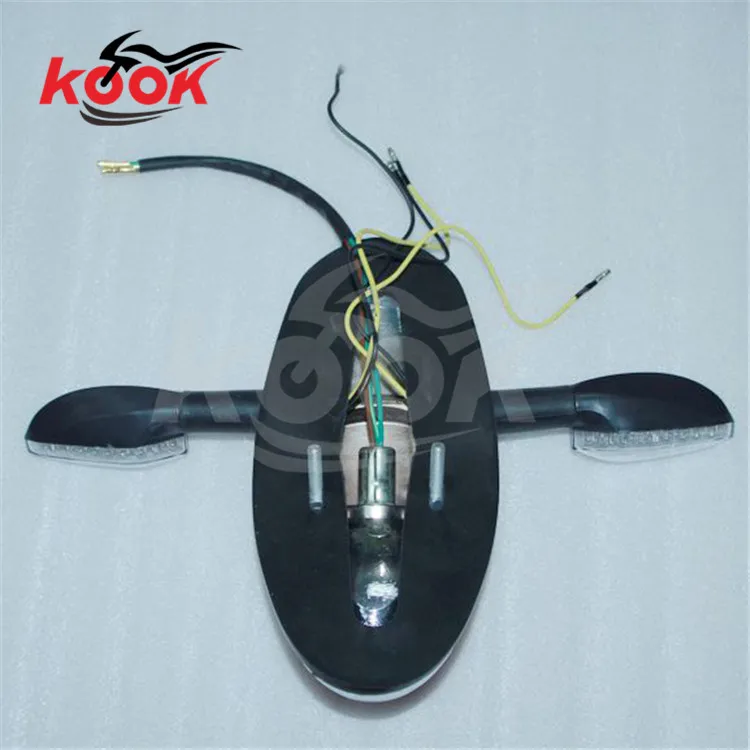 Хромированный задний светильник для мотоцикла с указателем поворота