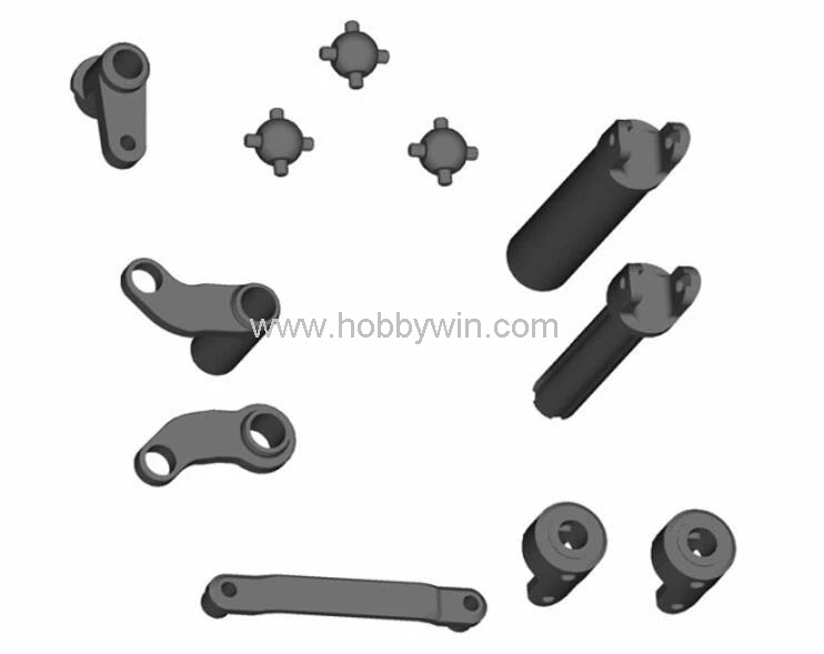 

HBX part 12705 Centre Rear Drive Shaft +Steering Bushes for 1/12 RC Model Buggy Truck 12889