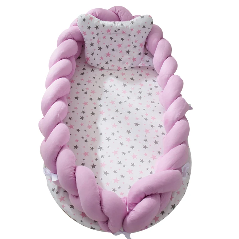 

Unisex Portable Foldable Cotton Bassinet Travel Bed For Babies Kid's Mini Crib Children's Boys Girls Bedding Cushion