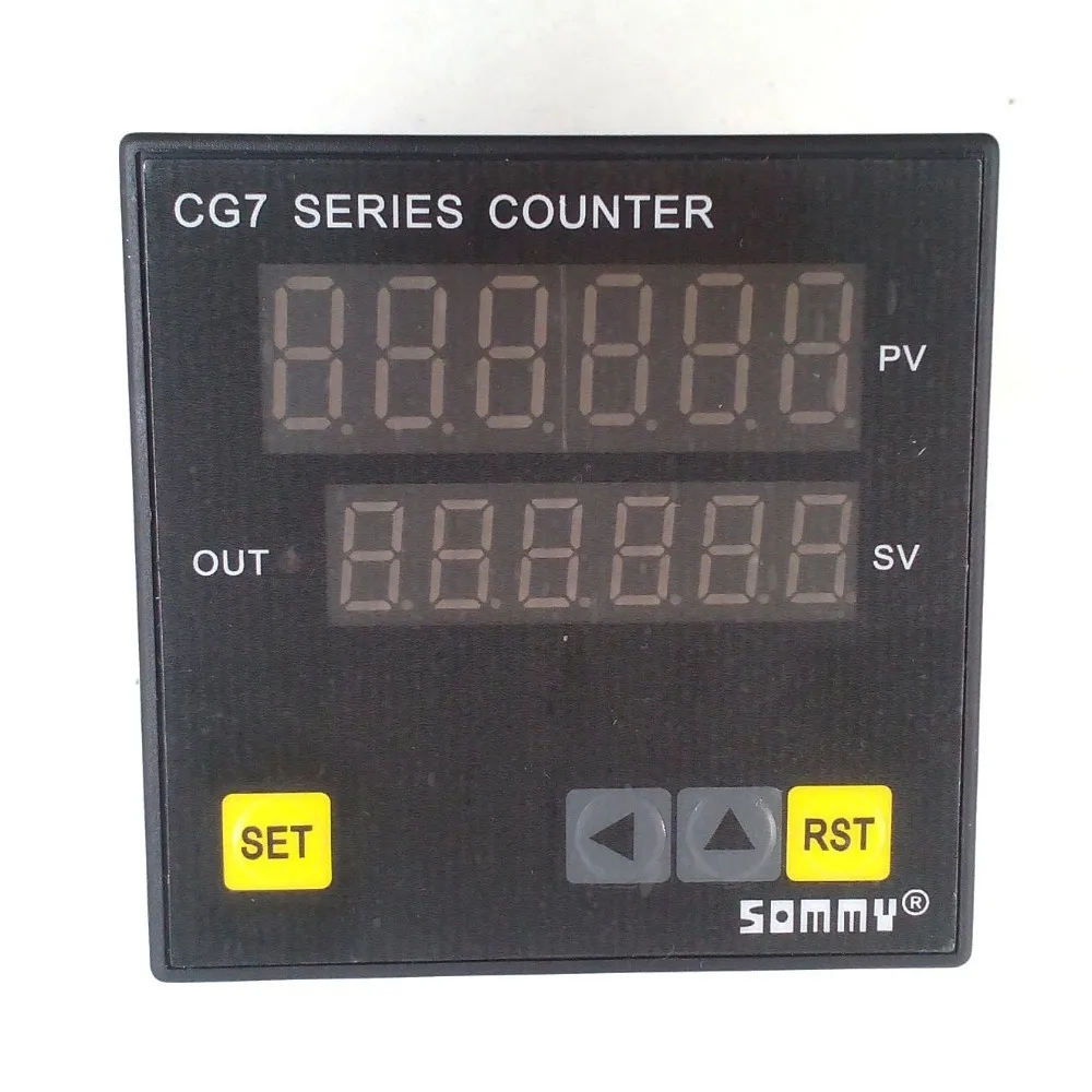 CG7-RB60 цифровой couters CG серии Многофункциональный счетчик 6-значный цифровой счетчик релейный выход
