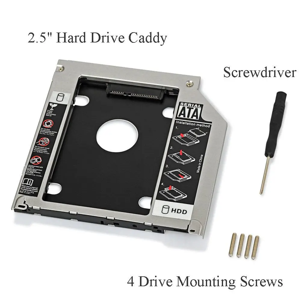 2 й второй SATA HDD SSD жесткий диск Unibody Caddy для MacBook Pro 13 &quot15&quot 17 &quot2009 2010 2011 2012|caddy adapter|hdd