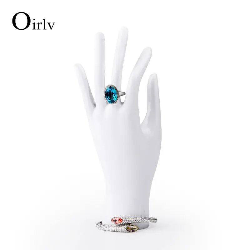 Oirlv Бесплатная доставка Белый Смола hand rack jewelry Кольцо braclet держатель дисплея |