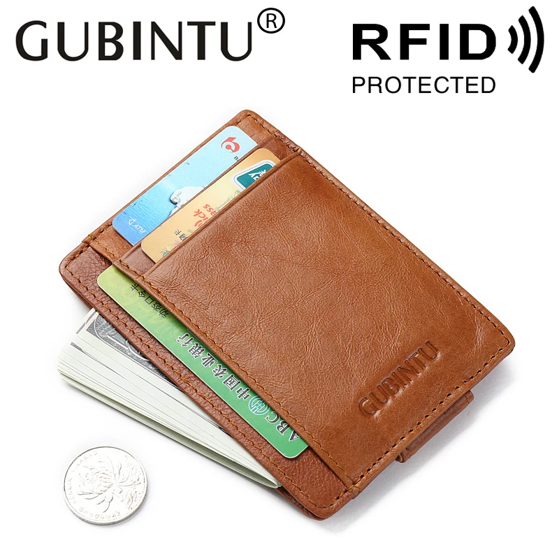 Модный женский мужской кошелек RFID Блокировка зажим для денег магнитный зажим Ультратонкий карманный зажим Чехол для кредитных карт мини креативный кошелек