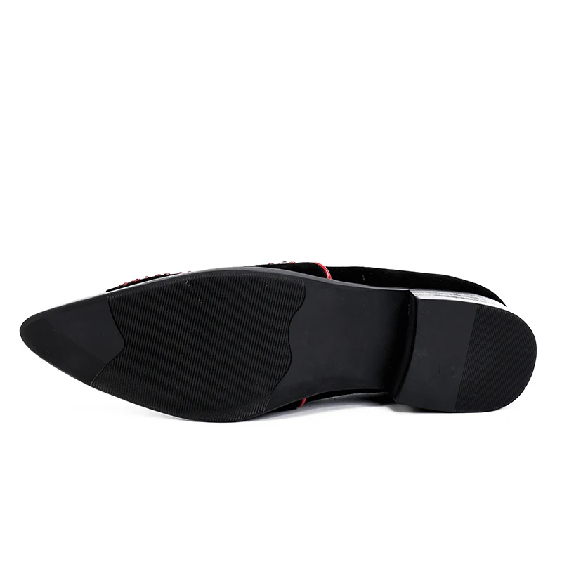 Роскошные красные модельные туфли со стразами на свадьбу новая мужская обувь в