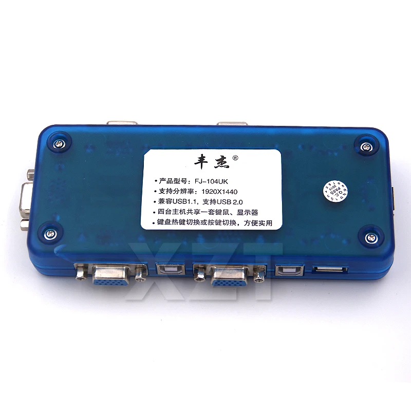 Новейший USB2.0 KVM переключатель с 4 портами селектор VGA автоматический монитора