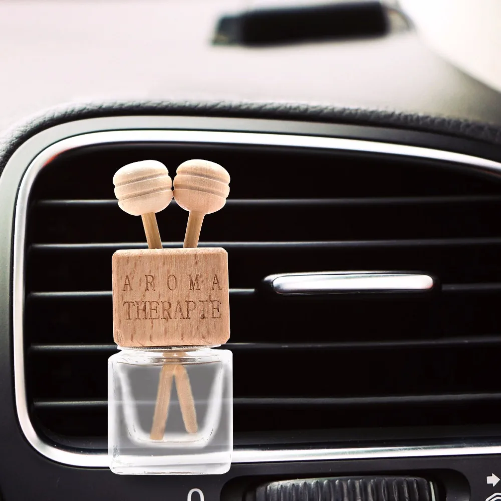 Car Air Freshener Hanging Glass Bottle Without Liquid Perfume Clip For Essential Oils Diffuser Vent Outlet Ornament | Автомобили и