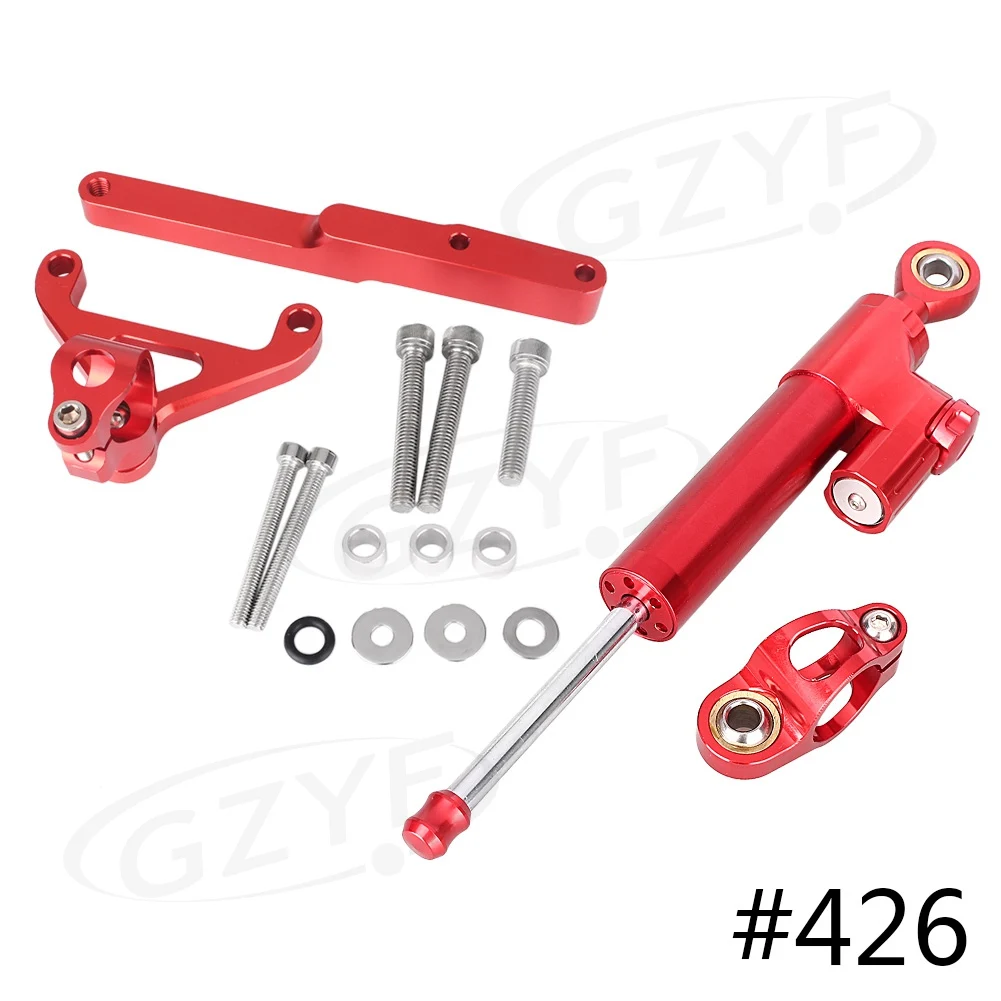 CNC Aluminum Steering Damper Stabilizer w/ Bracket Mounting Kit Satety Control for CB1000R 2008-2016 Anodized