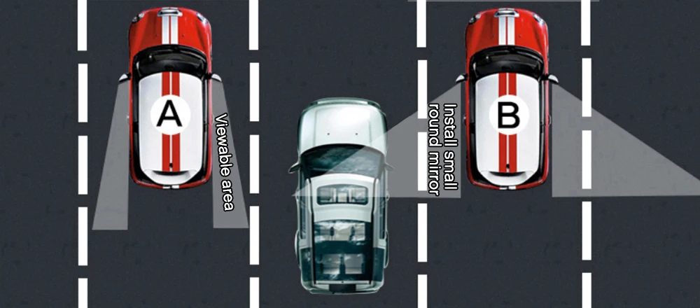 Автомобильные широкоугольные Задние Зеркала для слепых зон opel astra j peugeot 307 e46 kia