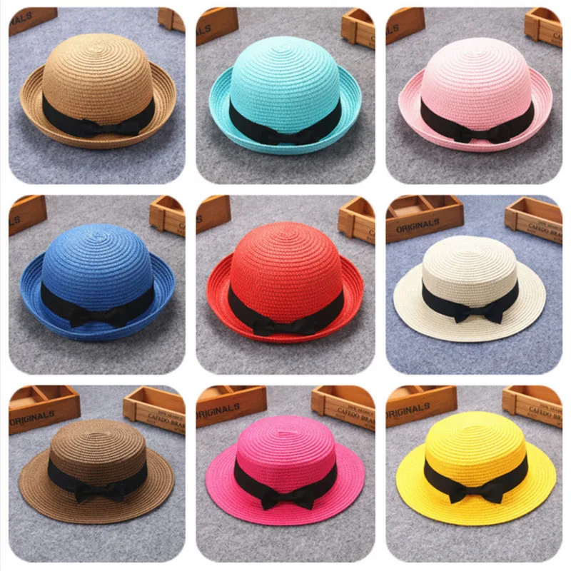 Соломенная шляпа для детей девочек мальчиков взрослых мужчин и женщин в летнем