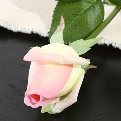 C pink 20 шт./компл. Роза Цветы Букет Королевская роза Высококлассные Искусственные цветы из шелка Настоящее прикосновение роза цветы, дома, свадебное украшение - Цвет: C pink
