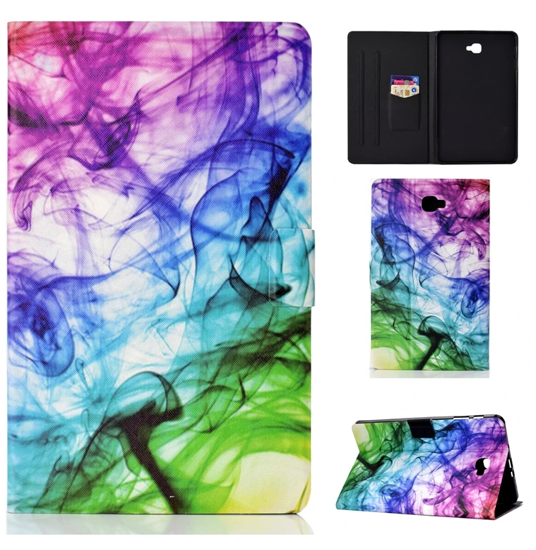 Чехол для планшета Coque samsung Galaxy Tab A A6 T580 чехол Единорог кожаный чехол с откидной крышкой для Etui samsung Tab A A6 T585 чехол