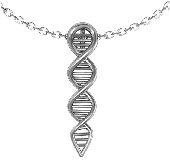 Модные наука ювелирные изделия подвеска в виде ДНК женские биологии молекулы