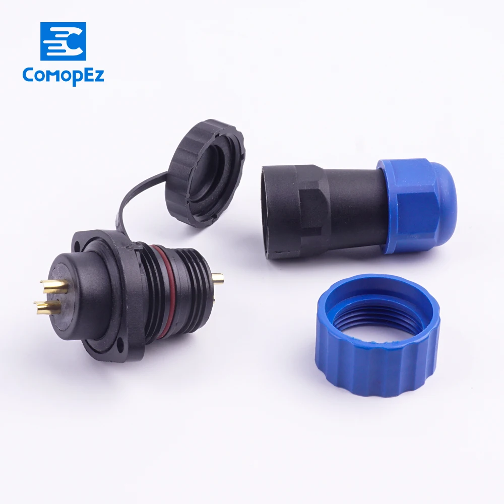Водонепроницаемый Разъем SP20 IP68 кабельные разъемы штекер и гнездо 2 3 4 5 7 9 10 12 14 Pin